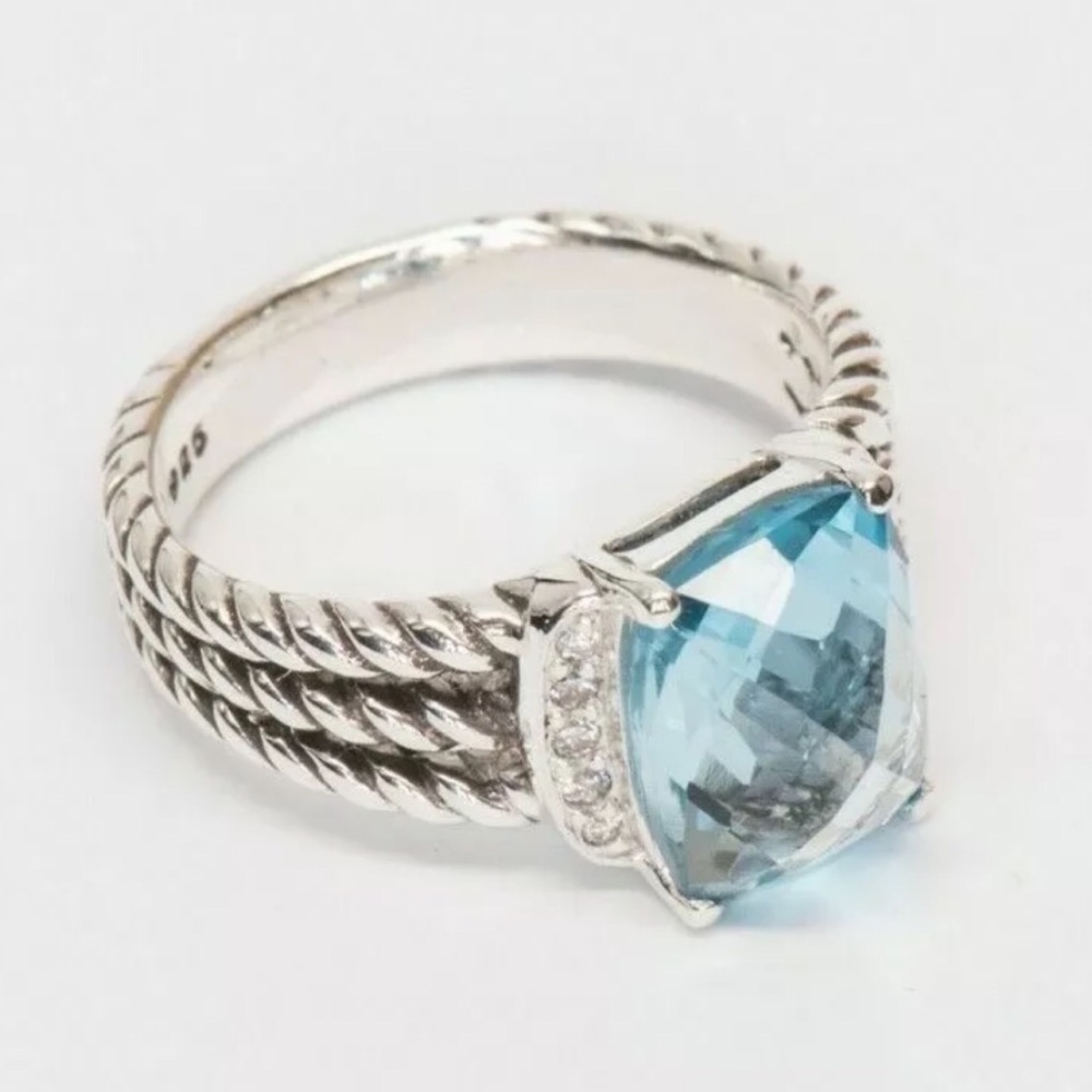 DAVID YURMAN • Petite Wheaton • Blue Topaz - Picture 5 of 8